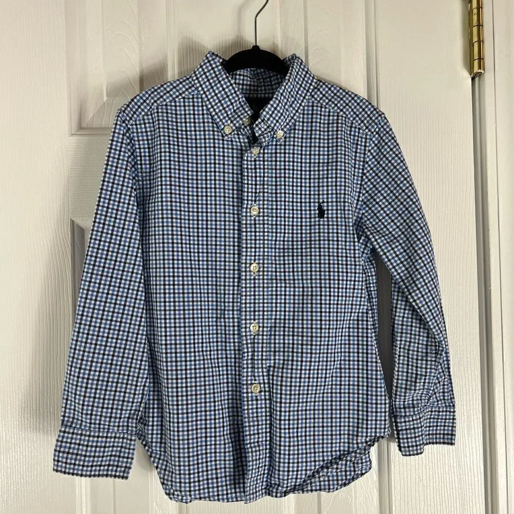 Ralph Lauren Boys Plaid Shirt Size 5